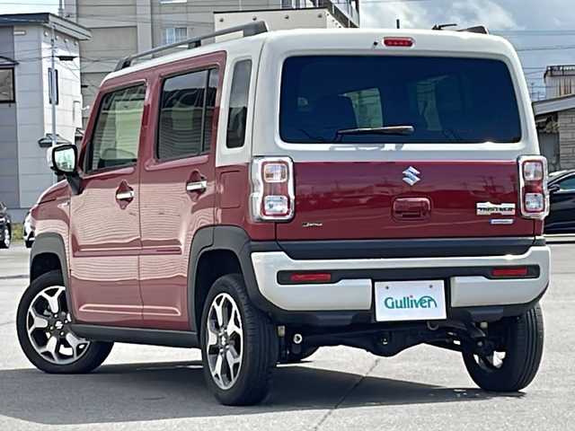 スズキ ハスラー Jスタイル Ⅱ ターボ 道北・旭川 2024(令6)年 0.8万km フェニックスレッドパール/ソフトベージュメタリック /４ＷＤ//ターボ//禁煙車//スズキコネクトメーカーナビ//ＣＤ、ＤＶＤ、フルセグ//全方位カメラ//スズキセーフティサポート//アクティブクルーズコントロール//標識認識機能//ふらつき警報//デュアルセンサーブレーキサポート//後退時ブレーキサポート//誤発進抑制制御//車線逸脱警報//先行車発進お知らせ//ハイビームアシスト//ドアミラーヒーター//ＬＥＤヘッドライト//オートライト//前席シートヒーター//純正１５インチアルミ//ステアリングリモコン//パドルシフト//新車時保証書//ＥＴＣ//スペアキー×１