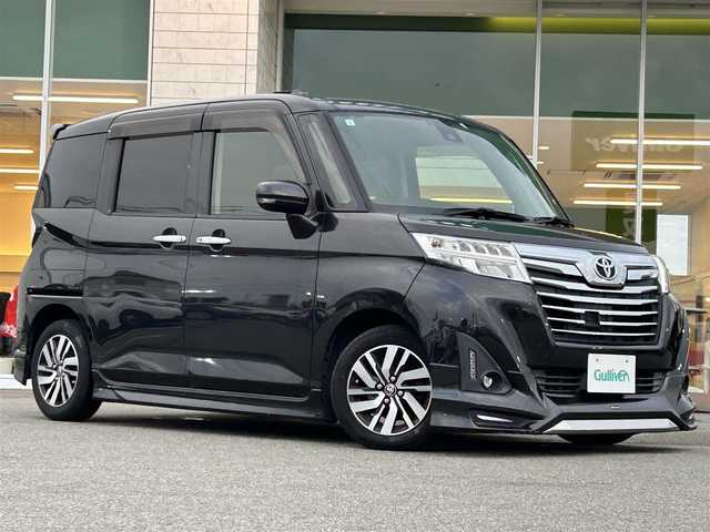 トヨタ ルーミー カスタムG S 兵庫県 2017(平29)年 11万km ブラックマイカメタリック 純正ナビ/BTオーディオ/フルセグTV/CD/DVD/バックカメラ/ETC/前席シートヒーター/モデリスタエアロ/両側パワースライドドア/純正フロアマット/純正14インチアルミホイール/LEDヘッドライト/オートライト/スペアキー/横滑り防止装置/レーンキープアシスト