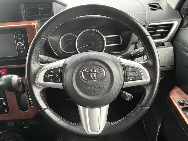 トヨタ ルーミー カスタムG S 兵庫県 2017(平29)年 11万km ブラックマイカメタリック 純正ナビ/BTオーディオ/フルセグTV/CD/DVD/バックカメラ/ETC/前席シートヒーター/モデリスタエアロ/両側パワースライドドア/純正フロアマット/純正14インチアルミホイール/LEDヘッドライト/オートライト/スペアキー/横滑り防止装置/レーンキープアシスト