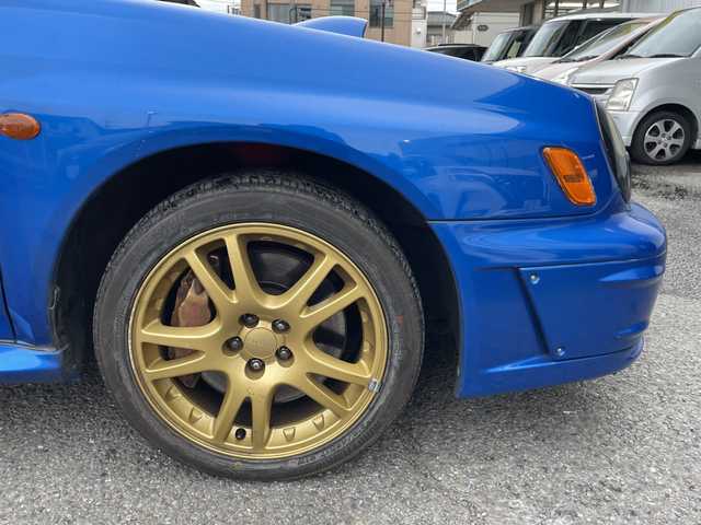 スバル インプレッサ ＷＲＸ STi プロドライブスタイル 神奈川県 2002(平14)年 11.7万km WRブルーマイカ ルーフベンチレータ/電動格納ミラー/ヘッドライトレべライザー/STIマフラー/ケンウッドツイーター/STIタワーバー/ラリー風バンパー/リモコンキー/スペアキー/HIDライト/ETC/純正フロアマット/純正ヘッドライトガーニッシュ