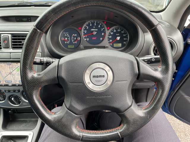 スバル インプレッサ ＷＲＸ STi プロドライブスタイル 神奈川県 2002(平14)年 11.7万km WRブルーマイカ ルーフベンチレータ/電動格納ミラー/ヘッドライトレべライザー/STIマフラー/ケンウッドツイーター/STIタワーバー/ラリー風バンパー/リモコンキー/スペアキー/HIDライト/ETC/純正フロアマット/純正ヘッドライトガーニッシュ