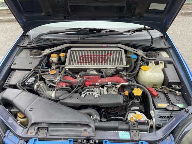 スバル インプレッサ ＷＲＸ STi プロドライブスタイル 神奈川県 2002(平14)年 11.7万km WRブルーマイカ ルーフベンチレータ/電動格納ミラー/ヘッドライトレべライザー/STIマフラー/ケンウッドツイーター/STIタワーバー/ラリー風バンパー/リモコンキー/スペアキー/HIDライト/ETC/純正フロアマット/純正ヘッドライトガーニッシュ