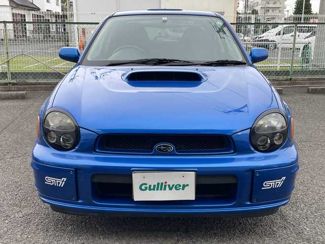 スバル インプレッサ ＷＲＸ STi プロドライブスタイル 神奈川県 2002(平14)年 11.7万km WRブルーマイカ ルーフベンチレータ/電動格納ミラー/ヘッドライトレべライザー/STIマフラー/ケンウッドツイーター/STIタワーバー/ラリー風バンパー/リモコンキー/スペアキー/HIDライト/ETC/純正フロアマット/純正ヘッドライトガーニッシュ