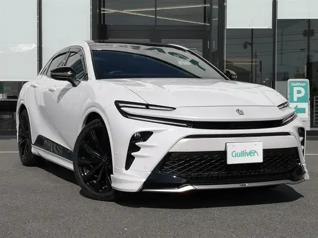 トヨタ クラウン スポーツ Z 茨城県 2024(令6)年 0.4万km プレシャスホワイトパール 純正ナビ/【ラジオ・TV・BT・USB】/ガラスルーフ/パワーシート/シートメモリ/シートヒーター/エアシート/パーキングアシスト/ワイヤレス充電/BSM/HUD/100V電源/レーダークルコン/ETC2.0/全方位カメラ/前後コーナーセンサー/デジタルインナーミラー/電動リアゲート