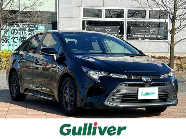トヨタ カローラ G 福島県 2023(令5)年 4.8万km アティチュードブラックマイカ トヨタセーフティセンス/・衝突被害軽減ブレーキ/・車線維持支援/・レーダークルーズコントロール/・オートマチックハイビーム/・ロードサインアシスト/純正ディスプレイオーディオ/【フルセグTV/Bluetooth/Miracast】/・Tコネクトナビ/ステアリングリモコン/バックカメラ/ビルトインETC/LEDヘッドライト/・オートライト/純正フロアマット/スマートキー/・プッシュスタート/社外15インチアルミホイール
