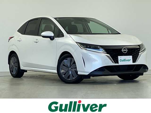 日産 ノート X 岐阜県 2024(令6)年 1.9万km ピュアホワイトパール エマージェンシーブレーキ/KENWOODナビ/（CD/DVD/Bluetooth/SD）/ステアリングスイッチ/ETC/プッシュスタート/スマートキー/スペアキー/電子パーキング/オートホールド/オートLEDヘッドライト/前方ドライブレコーダー