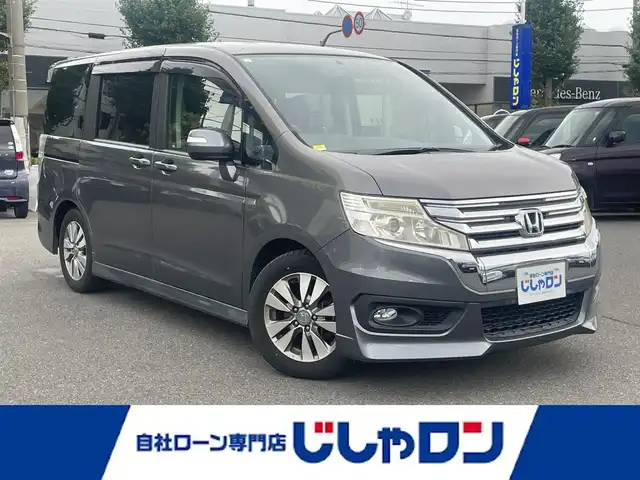 ホンダ ステップワゴン スパーダ パワーエディション 東京都 2013(平25)年 8.2万km ポリッシュドメタルメタリック (株)IDOMが運営する【じしゃロン昭島店】の自社ローン専用車両になります。こちらは現金またはオートローンご利用時の価格です。自社ローンご希望の方は別途その旨お申付け下さい/純正ナビ（ＳＤ・ＤＶＤ・ＴＶ）/バックカメラ/パワースライドドア/ETC/ウィンカーミラー/純正アルミホイール/純正フロアマット