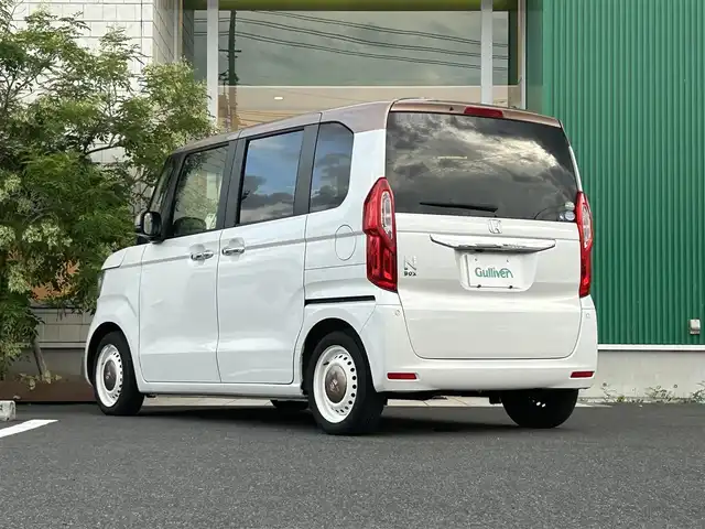 ホンダ Ｎ ＢＯＸ G･L ホンダセンシング カッパーブラウンスタイル 岡山県 2019(令1)年 4.8万km プラチナホワイトパール 純正7インチナビ/CD、AM、FM、Bluetooth/バックカメラ/両側パワースライドドア/ロールサンシェード/ビルトインETC