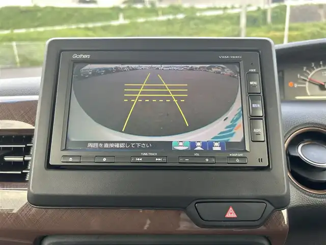 ホンダ Ｎ ＢＯＸ G･L ホンダセンシング カッパーブラウンスタイル 岡山県 2019(令1)年 4.8万km プラチナホワイトパール 純正7インチナビ/CD、AM、FM、Bluetooth/バックカメラ/両側パワースライドドア/ロールサンシェード/ビルトインETC