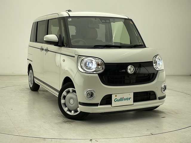 ダイハツ ムーヴ キャンバス G メイクアップ リミテッド　SAⅢ 千葉県 2022(令4)年 2.9万km パールホワイトⅢ 純正ディーラーナビ/BT フルセグ CD DVD USB/全方位カメラ/ETC/両側パワースライドドア/衝突軽減ブレーキ/レーンキープアシスト/コーナーセンサー/LEDオートライト/オートハイビーム/前方ドライブレコーダー/純正フロアマット/アイドリングストップ/スマートキー/プッシュスタート