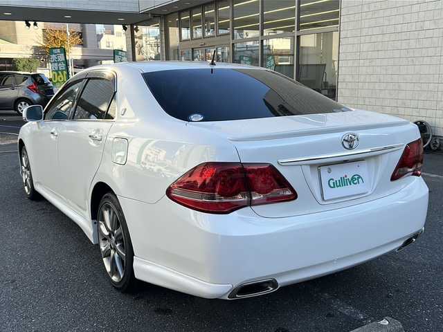 トヨタ クラウン アスリート ナビパッケージ 埼玉県 2008(平20)年 11.7万km ホワイトパールクリスタルシャイン 登録時116218km/純正HDDナビ/フルセグTV/CD/DVD/MD/AUX/バックカメラ/スマートキー×２/SPORTモード/SNOWモード/ECOモード/パワーシート（D＋N席）/革巻きハンドル/ステアリングリモコン/純正18インチアルミホイール/クルーズコントロール/ビルトインETC/純正フロアマット/電動格納ミラー/ウィンカーミラー/キセノンヘッドライト/フォグランプ/オートライト/ドアバイザー/プッシュスタート/保証書/取扱説明書/ナビ取説