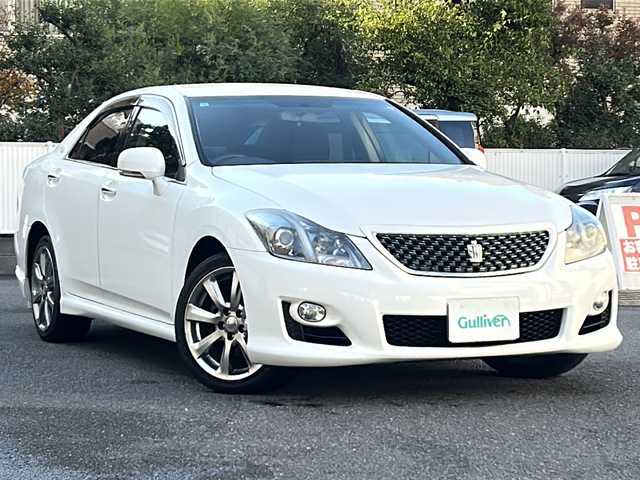 トヨタ クラウン アスリート ナビパッケージ 埼玉県 2008(平20)年 11.7万km ホワイトパールクリスタルシャイン 登録時116218km/純正HDDナビ/フルセグTV/CD/DVD/MD/AUX/バックカメラ/スマートキー×２/SPORTモード/SNOWモード/ECOモード/パワーシート（D＋N席）/革巻きハンドル/ステアリングリモコン/純正18インチアルミホイール/クルーズコントロール/ビルトインETC/純正フロアマット/電動格納ミラー/ウィンカーミラー/キセノンヘッドライト/フォグランプ/オートライト/ドアバイザー/プッシュスタート/保証書/取扱説明書/ナビ取説