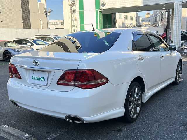 トヨタ クラウン アスリート ナビパッケージ 埼玉県 2008(平20)年 11.7万km ホワイトパールクリスタルシャイン 登録時116218km/純正HDDナビ/フルセグTV/CD/DVD/MD/AUX/バックカメラ/スマートキー×２/SPORTモード/SNOWモード/ECOモード/パワーシート（D＋N席）/革巻きハンドル/ステアリングリモコン/純正18インチアルミホイール/クルーズコントロール/ビルトインETC/純正フロアマット/電動格納ミラー/ウィンカーミラー/キセノンヘッドライト/フォグランプ/オートライト/ドアバイザー/プッシュスタート/保証書/取扱説明書/ナビ取説