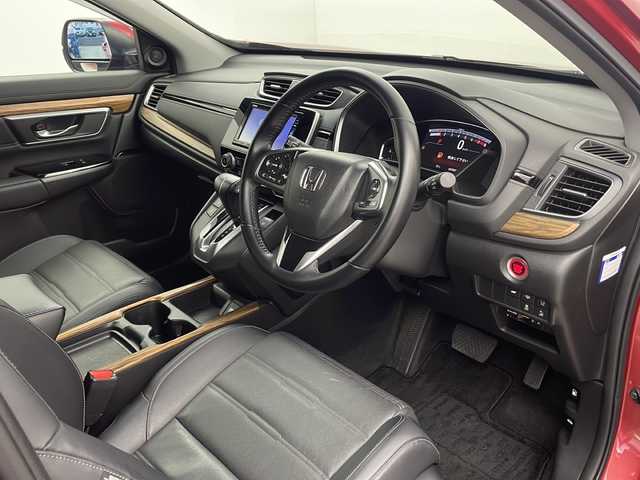 ホンダ ＣＲ－Ｖ EX・マスターピース 栃木県 2019(平31)年 3.8万km プレミアムクリスタルレッドM 純正ナビ/（BT/CD/DVD/フルセグ/AM/FM）/バックカメラ/サンルーフ/電動リアゲート/前席シートヒーター/前席パワーシート/ホンダセンシング/車線逸脱抑制機能/衝突軽減システム/横滑り防止/ブラインドスポットモニター/レーダークルーズコントロール/先行車発進お知らせ/標識認識機能/ETC2.0/ドライブレコーダー/純正アルミホイール/純正フロアマット/プッシュスタート/スマートキー/スペアキー