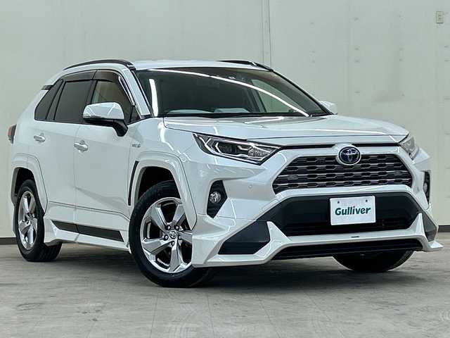 トヨタ ＲＡＶ４ ハイブリットG 道央・札幌 2020(令2)年 6.4万km ホワイトパールクリスタルシャイン 4WD//HDDナビ//フルセグテレビ//バックカメラ//クルーズコントロール//ドアバイザー//プッシュスタート//パワーバックドア//ETC//LEDヘッドライト//TRDエアロ