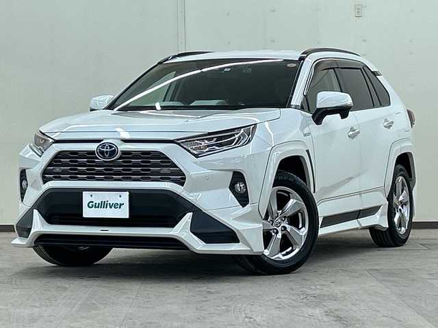 トヨタ ＲＡＶ４ ハイブリットG 道央・札幌 2020(令2)年 6.4万km ホワイトパールクリスタルシャイン 4WD//HDDナビ//フルセグテレビ//バックカメラ//クルーズコントロール//ドアバイザー//プッシュスタート//パワーバックドア//ETC//LEDヘッドライト//TRDエアロ