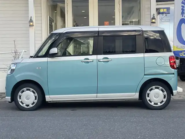 ダイハツ ムーヴ キャンバス X LTD SA Ⅱ 秋田県 2017(平29)年 13.4万km パールホワイトⅢ/ファインミントメタリック 2トーン (株)IDOMが運営する【じしゃロン秋田店】の自社ローン専用車両になります。こちらは現金またはオートローンご利用時の価格です。自社ローンご希望の方は別途その旨お申付け下さい/フルセグテレビ/メモリナビ/バックカメラ/ウィンカーミラー/ドアバイザー/プッシュスタート/両側パワースライドドア/ETC