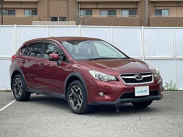 スバル インプレッサ ＸＶ 2．0i－L アイサイト 秋田県 2013(平25)年 6万km ヴェネチアンレッドパール ワンオーナー/ディーラーオプション7インチナビ/フルセグTV　AM　FM　CD　DVD　Bluetooth/レーダークルーズコントロール/レーンキープアシスト/衝突軽減ブレーキ/ETC/オートライト/MTモード付AT/パドルシフト/バックカメラ/運転席パワーシート/17インチ純正AW/純正フロアマット