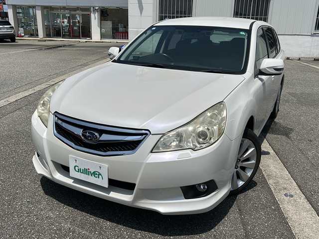スバル レガシィ ツーリングワゴン 2．5iアイサイト 富山県 2011(平23)年 9.9万km サテンホワイトパール 4WD/レザーシート/スマートキー/社外メモリーナビ(AVIC-HRZ990)/DVD/MSV/フルセグTV/BT/ETC/アイサイト/レーンキープ/バックカメラ/パドルシフト/電格ウィンカーミラー/パワーシート(D/N)/シートヒーター(D/N)/HIDヘッドライト/フォグランプ/ステアリングスイッチ/電動Pブレーキ/革巻きステアリング/保証書・取説/社外AWスタッドレス車載