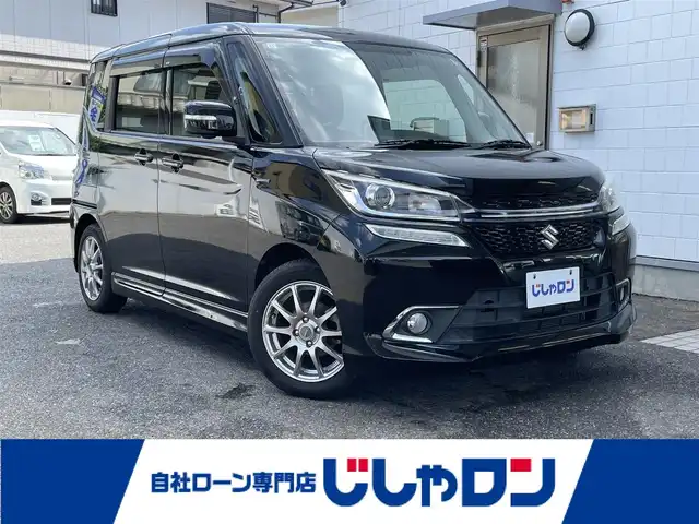 スズキ ソリオ バンディット HV SV 滋賀県 2017(平29)年 7.7万km スーパーブラックパール (株)IDOMが運営する【じしゃロン草津店】の自社ローン専用車両になりますこちらは現金またはオートローンご利用時の価格です。自社ローンご希望の方は別途その旨お申付け下さい