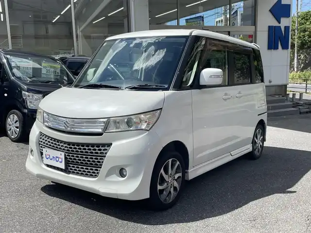 スズキ パレット ＳＷ XS 福岡県 2012(平24)年 9.7万km パールホワイト (株)IDOMが運営する【じしゃロン八幡西店】の自社ローン専用車両になります。こちらは現金またはオートローンご利用時の価格です。自社ローンご希望の方は別途その旨お申付け下さい/スマートキー/片側パワースライドドア/HID/オートライト/ナビ未動作確認