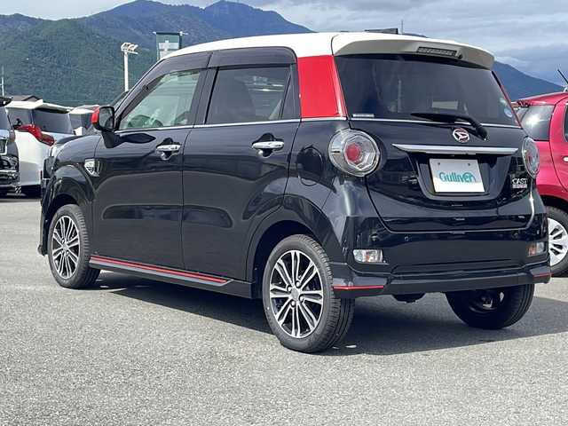 ダイハツ キャスト スポーツ SAⅢ 山梨県 2018(平30)年 4.6万km ブラックマイカメタリック ４WD /momoステアリング　/純正ナビ　/ツートンカラー　　/フルセグ　/ＥＴＣ　/ドライブレコーダー　/Ｂｌｕｅｔｏｏｔｈ接続　/前席シートヒーター　/パドルシフト　/ハーフレザーシート　/衝突軽減装置　/オートライト　/オートエアコン