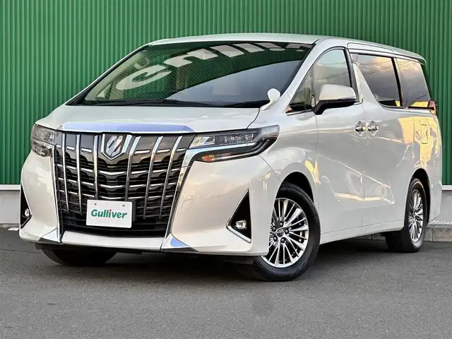 トヨタ アルファード X 宮城県 2018(平30)年 7.3万km ラグジュアリーホワイトパールクリスタルシャインガラスフレーク パワースライドドア（運転席側）/デジタルインナーミラー/ブラインドスポットモニター/スペアタイヤ/＝＝＝/セーフティセンス/・プリクラッシュセーフティ/・レーントレーシングアシスト/・オートマチックハイビーム/・レーダークルーズコントロール（全車速追従機能付）/・ロードサインアシスト/インテリジェントクリアランスソナー/アルパイン10.1インチフリップダウンモニター（RSH10S-L）/アルパイン9インチナビ（X9Z）/・CD/DVD/・Bluetooth/・フルセグTV/バックカメラ/ビルトインETC/ドライブレコーダー/パワースライドドア/革巻きステアリング/ステアリングスイッチ/電動パーキングブレーキ/ブレーキホールド/2眼LEDヘッドランプ/フォグランプ/オートライト/スマートキー＆プッシュスタート/電動格納ミラー/純正17インチAW/純正フロアマット/W/サイド/カーテンエアバッグ