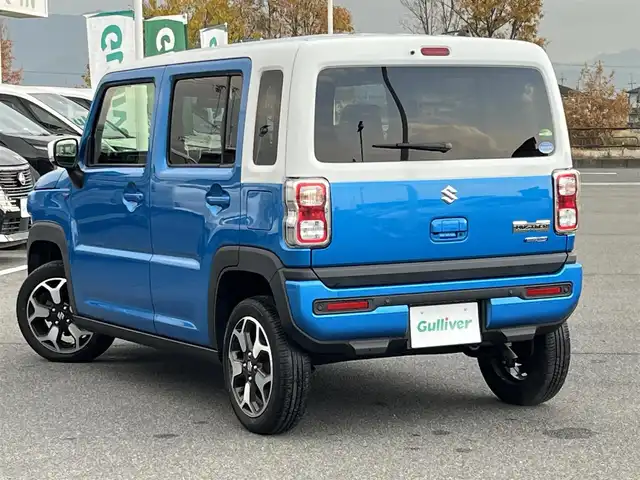 スズキ ハスラー HYBRID X 奈良県 2020(令2)年 6万km ブリスクブルーメタリック/ホワイト2トーンルーフ 社外ナビ　[KXM-E504W]/バックカメラ　/シートヒーター　/フルセグＴＶ　/ＥＴＣ　/デュアルカメラブレーキサポート　/クリアランスソナー　/ＬＥＤヘッドライト　/フォグライト　/車線逸脱警報　/純正１５インチＡＷ