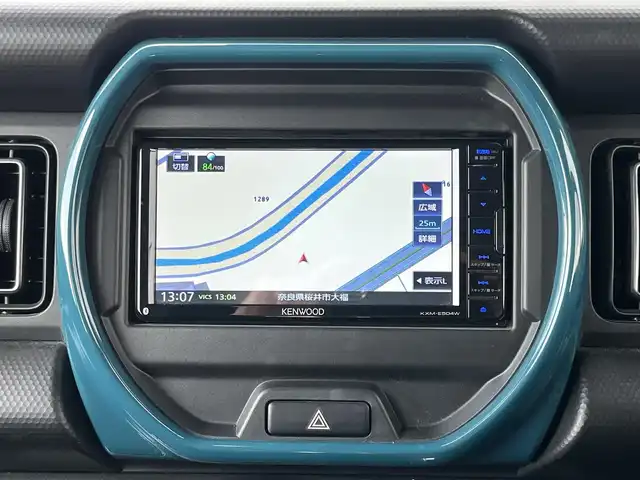 スズキ ハスラー HYBRID X 奈良県 2020(令2)年 6万km ブリスクブルーメタリック/ホワイト2トーンルーフ 社外ナビ　[KXM-E504W]/バックカメラ　/シートヒーター　/フルセグＴＶ　/ＥＴＣ　/デュアルカメラブレーキサポート　/クリアランスソナー　/ＬＥＤヘッドライト　/フォグライト　/車線逸脱警報　/純正１５インチＡＷ