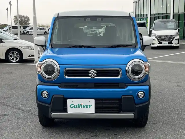 スズキ ハスラー HYBRID X 奈良県 2020(令2)年 6万km ブリスクブルーメタリック/ホワイト2トーンルーフ 社外ナビ　[KXM-E504W]/バックカメラ　/シートヒーター　/フルセグＴＶ　/ＥＴＣ　/デュアルカメラブレーキサポート　/クリアランスソナー　/ＬＥＤヘッドライト　/フォグライト　/車線逸脱警報　/純正１５インチＡＷ