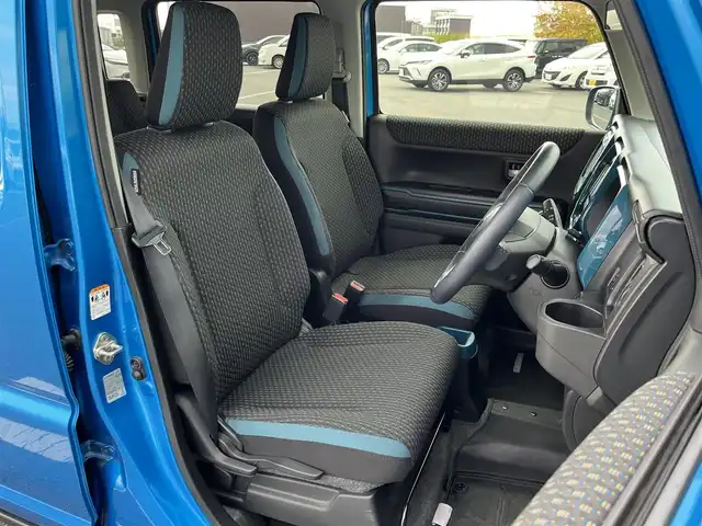 スズキ ハスラー HYBRID X 奈良県 2020(令2)年 6万km ブリスクブルーメタリック/ホワイト2トーンルーフ 社外ナビ　[KXM-E504W]/バックカメラ　/シートヒーター　/フルセグＴＶ　/ＥＴＣ　/デュアルカメラブレーキサポート　/クリアランスソナー　/ＬＥＤヘッドライト　/フォグライト　/車線逸脱警報　/純正１５インチＡＷ