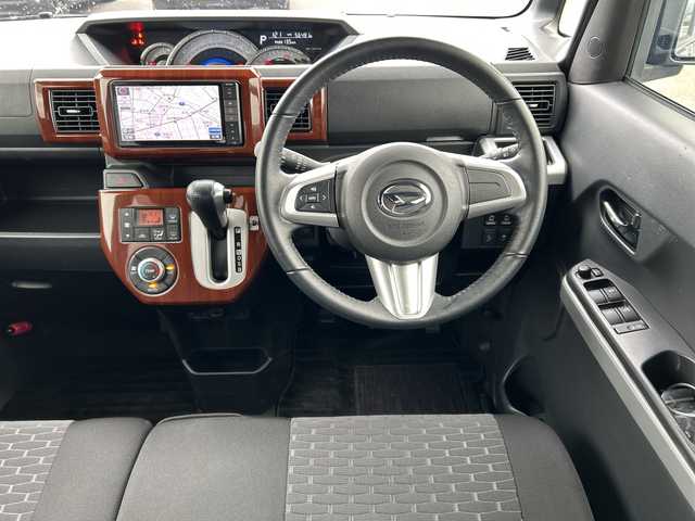 ダイハツ ウェイク G SA 富山県 2015(平27)年 5.7万km プラムブラウンクリスタルマイカ 純正ＳＤナビ/【CD/DVD/SD/USB/BT/フルセグＴＶ】/バックカメラ/両側パワースライドドア/衝突軽減ブレーキ/純正フロアマット/純正１５インチアルミホイール/ベンチシート/オートライト/ＬＥＤヘッドライト/スマートキー×１