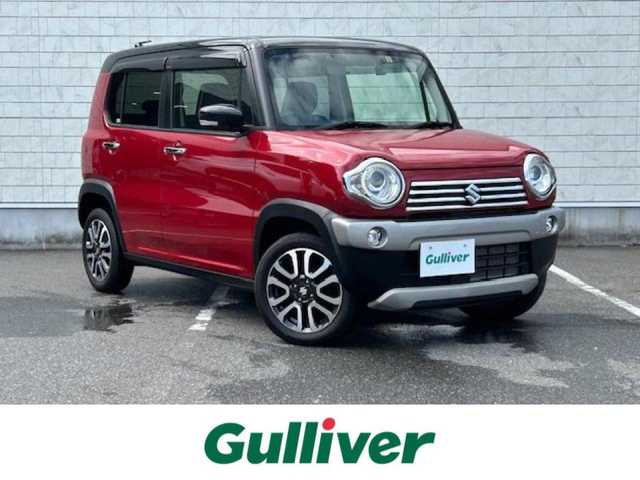 スズキ ハスラー J 大阪府 2018(平30)年 3.8万km フェニックスレッドパール/ブルーイッシュブラックパール ナビ　/フルセグ　/Bluetooth　/バックカメラ　/シートヒーター　/前後ドライブレコーダー　/ETC　/革巻きハンドル　/スマートキー　/アイドリングストップ　/マット　/サイドバイザー　/キセノン　