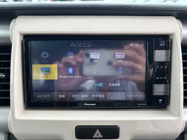 スズキ ハスラー J 大阪府 2018(平30)年 3.8万km フェニックスレッドパール/ブルーイッシュブラックパール ナビ　/フルセグ　/Bluetooth　/バックカメラ　/シートヒーター　/前後ドライブレコーダー　/ETC　/革巻きハンドル　/スマートキー　/アイドリングストップ　/マット　/サイドバイザー　/キセノン　