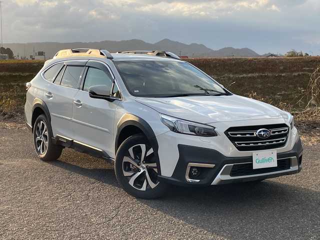スバル アウトバック リミテッドEX 新潟県 2022(令4)年 4.5万km クリスタルホワイトP 4WD/純正メモリナビ/BT/USB/AUX/フルセグテレビ/フロント/サイド/バックカメラ/ETC/衝突被害軽減ブレーキ/レーンキープアシスト/レーダークルーズコントロール/革シート/パワーシート/シートヒーター/ステアリングヒーター/ステアリングスイッチ/パドルシフト/パワーバックドア/コーナーセンサー/スマートキー/プッシュスタート/LEDヘッドライト/オートライト/フォグランプ/純正18インチアルミホイール