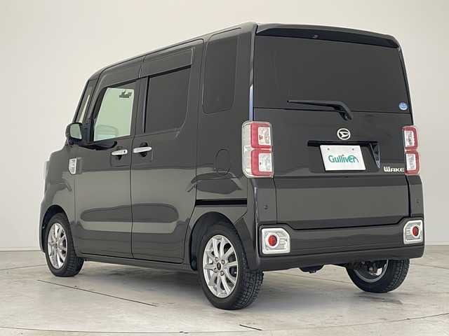 ダイハツ ウェイク G ターボ　レジャーエディション SA Ⅲ 愛知県 2018(平30)年 6.4万km ブラックマイカメタリック 衝突軽減システム/純正ナビ/両側パワースライドドア/フルセグ/ＣＤ/Bluetooth/バックカメラ/コーナーセンサー/アルミホイール/LEDヘッドライト/オートマチックハイビーム/ドライブレコーダー/ETC/スマートキー/プッシュスタート