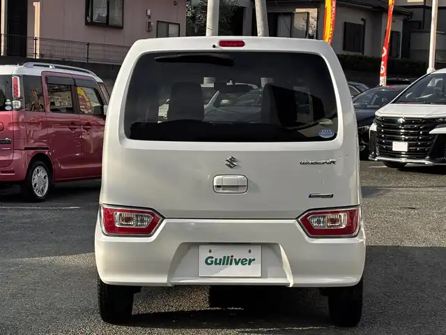 スズキ ワゴンＲ HYBRID FX 熊本県 2018(平30)年 2.9万km ピュアホワイトP 社外ナビ（CN-RE06WD）/【フルセグTV/Bluetooth/CD/DVD】/ドライブレコーダー前後/ETC/D席シートヒーター/アイドリングストップ/横滑り防止装置/フロアマット/保証書/取扱説明書/スペアキー