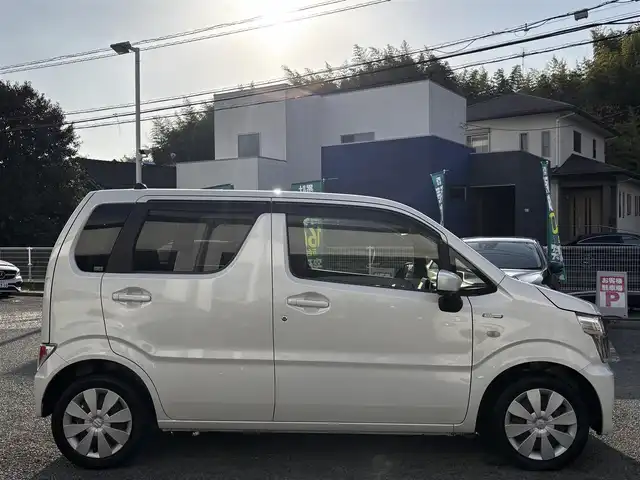 スズキ ワゴンＲ HYBRID FX 熊本県 2018(平30)年 2.9万km ピュアホワイトP 社外ナビ（CN-RE06WD）/【フルセグTV/Bluetooth/CD/DVD】/ドライブレコーダー前後/ETC/D席シートヒーター/アイドリングストップ/横滑り防止装置/フロアマット/保証書/取扱説明書/スペアキー