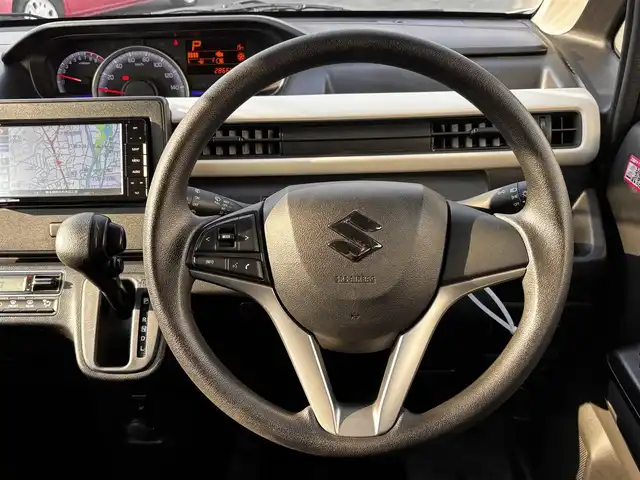 スズキ ワゴンＲ HYBRID FX 熊本県 2018(平30)年 2.9万km ピュアホワイトP 社外ナビ（CN-RE06WD）/【フルセグTV/Bluetooth/CD/DVD】/ドライブレコーダー前後/ETC/D席シートヒーター/アイドリングストップ/横滑り防止装置/フロアマット/保証書/取扱説明書/スペアキー