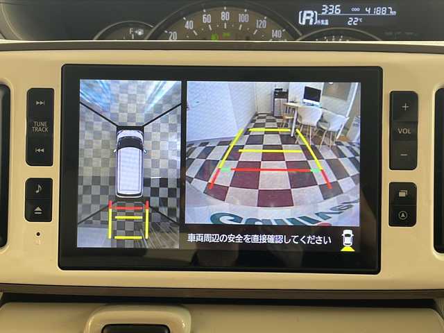 ダイハツ ムーヴ キャンバス G メイクアップ VS SAⅢ 岐阜県 2022(令4)年 4.2万km パールホワイトⅢ/ナチュラルベージュマイカメタリック 2トーン 登録時走行距離【41/887km】/純正8型ナビ/全方位モニター/スマートアシストIII/両側電動スライドドア/Bluetooth/フルセグ視聴/CD/DVD/ETC/エンジンスターター/LEDヘッドライト/プッシュスタート/スマートキー/スタッドレス4本積み込み/シートヒーター/オートライト/オートハイビーム/取扱説明書・記録簿