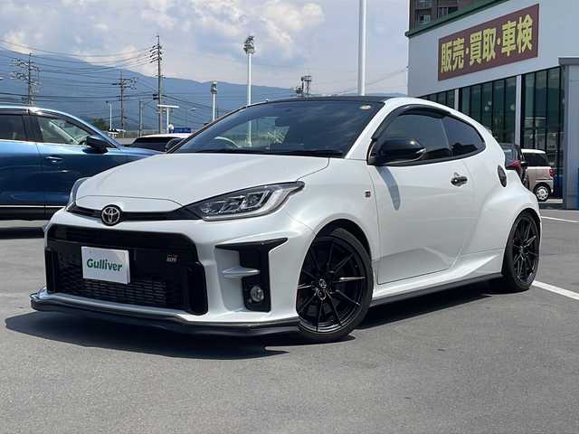 トヨタ ＧＲヤリス RZ ハイパフォーマンス 長野県 2022(令4)年 2.9万km プラチナホワイトパールマイカ 4WD/6速マニュアルターボ/純正ディスプレイオーディオ/FM・AM・Bluetooth Audio/AppleCarPlay対応/前後ドライブレコーダー/純正BBS 18インチアルミホイール/BLITZ DAMPER ZZ/HKS2本出しマフラー/ハーフレザーシート/シートヒーター/GRキャリパー/LEDヘッドライト/オートライト/プッシュスタート/スマートキー/スペアキー/取扱説明書/保証書