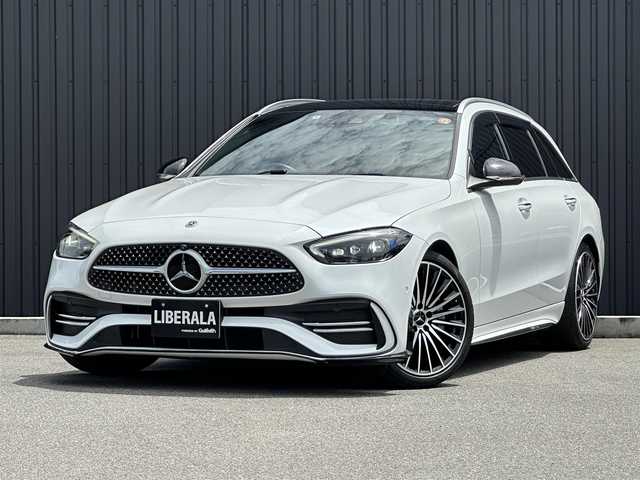 メルセデス・ベンツ Ｍ・ベンツ Ｃ２２０ｄ アバンギャルド　AMGライン 福島県 2022(令4)年 3.4万km パール 外装色：オパリスホワイト（885）/レーダーセーフティパッケージ/レザーエクスクルーシブパッケージ/・黒レザーシート/ベーシックパッケージ/・純正MBUXナビ/・ヘッドアップディスプレイ/パノラマサンルーフ/Burmesterサウンド/アクティブクルーズコントロール/ブラインドスポットモニター/レーンキープ/パワーシート/シートヒーター/360°カメラ/CarPlay/フルセグTV/ワイヤレス充電/デジタルライト/純正19インチAW/パワーバックドア/ドラレコ前後/アンビエントライト
