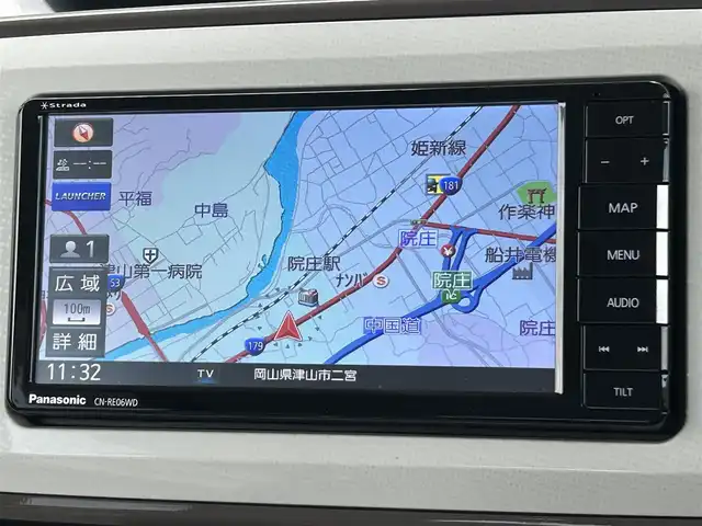 ダイハツ ムーヴ キャンバス G メイクアップ リミテッド　SAⅢ 岡山県 2020(令2)年 4万km パールホワイトⅢ/ナチュラルベージュマイカメタリック 2トーン 社外ナビ　CN-RE06WD/フルセグTV、Bluetooth、CD、DVD/全方位カメラ/前後ドライブレコーダー/オートマチックハイビーム/純正フロアマット/両側スライドドア/純正ルーフキャリア/コーナーセンサー