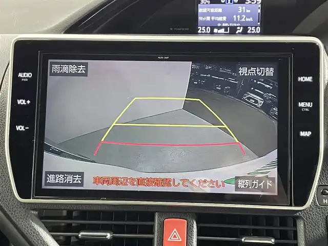 トヨタ エスクァイア Gi 大阪府 2019(平31)年 7.2万km ホワイトパールクリスタルシャイン 純正ナビＴＶ　後席モニター　バックカメラ　レザーシート　シートヒーター　クルコン　衝突軽減　ＥＴＣ　ドラレコ　両側パワスラ　レーンアシスト　アイドリングストップ　オートマチックハイビーム　スマートキー