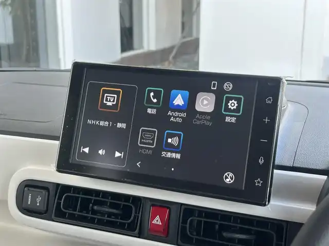 ダイハツ ムーヴ キャンバス ストライプス X 静岡県 2025(令7)年 0.1千km シャイニングホワイトパール/アプリコットピンクメタリック 届出済未使用車/登録時走行距離13km/スマートアシスト/純正９型ディスプレイオーディオ/フルセグＴＶ/バックカメラ/ＡＰＰＬＥＣＡＲＰＬＡＹ/ＨＤＭＩ接続/BTオーディオ/ＵＳＢ接続/ワイヤレス充電Ｑｉ/両側電動スライドドア/スマートキー/オートハイビーム