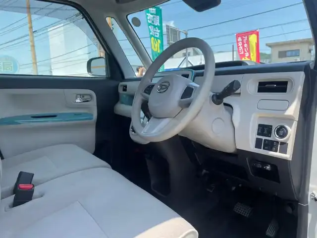 ダイハツ ムーヴ キャンバス G メイクアップ SA Ⅲ 山口県 2018(平30)年 4.3万km パールホワイトⅢ/ファインミントメタリック 2トーン ワンオーナー/純正ナビ/DVD/CD/SD/BT/USB/フルセグTV/バックカメラ/ステアリングスイッチ/両側パワースライドドア/純正LEDヘッドライト/純正フォグランプ/オートライト/オートハイビーム/衝突被害軽減ブレーキ/横滑り防止/アイドリングストップ/スマートキー×２/純正フロアマット/純正ドアバイザー/ETC/電動格納ドアミラー(オート機能付き)