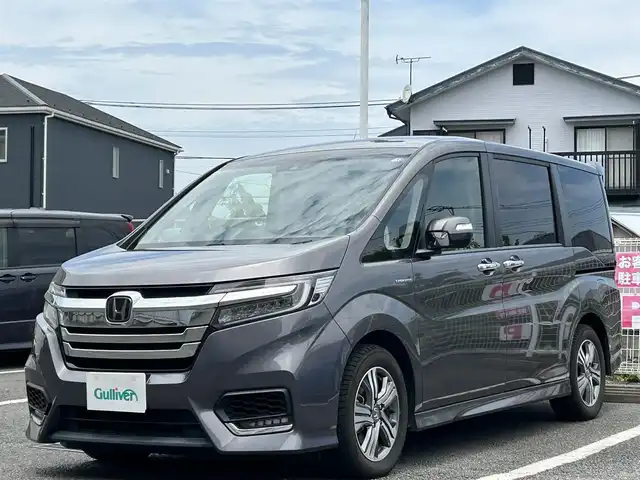 ホンダ ステップワゴン 静岡県 2017(平29)年 5.6万km モダンスティールM ユーザー買い取り車両/D/Nシートヒーター/ブレーキホールド/衝突軽減ブレーキ/レーンアシスト/パワーウィンドウ/EVスイッチ/フリップダウンモニター/純正アルミホイール16インチ/2.5A　USBソケット/12V　シガーソケット/TV　ワンセグ/ビルドインETC