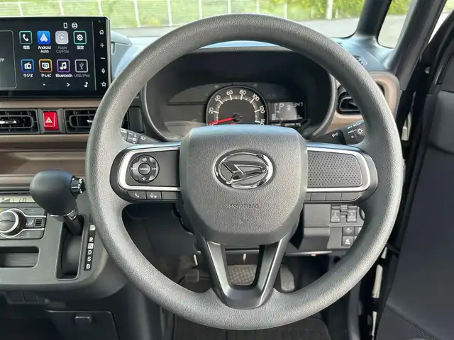 ダイハツ ムーヴ キャンバス セオリー X 岡山県 2023(令5)年 3.5万km ブラックマイカメタリック 純正9インチディスプレイオーディオ/フルセグTV、Bluetooth、AM、FM/AppleCarplay、AndroidAuto/バックカメラ/ETC/両側パワースライドドア/オートライト/スマートアシスト/スマートキー/プッシュスタート