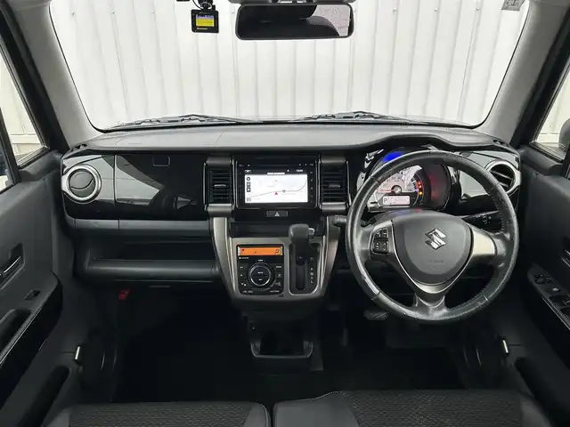 スズキ ハスラー Jスタイル Ⅱ 群馬県 2016(平28)年 6万km ブルーイッシュブラックパール 純正メモリーナビ/（CD/DVD/USB/AUX/Bluetooth）/フルセグテレビ/全方位モニター/デュアルカメラブレーキサポート/誤発進抑制機能/車線逸脱警報機能/ふらつき警報機能/先行車発進お知らせ機能/ハーフレザーシート/シートヒーター/プッシュスタート/HIDヘッドライト/アイドリングストップ/ETC/オートライト/ISOFIX