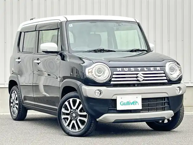 スズキ ハスラー Jスタイル Ⅱ 群馬県 2016(平28)年 6万km ブルーイッシュブラックパール 純正メモリーナビ/（CD/DVD/USB/AUX/Bluetooth）/フルセグテレビ/全方位モニター/デュアルカメラブレーキサポート/誤発進抑制機能/車線逸脱警報機能/ふらつき警報機能/先行車発進お知らせ機能/ハーフレザーシート/シートヒーター/プッシュスタート/HIDヘッドライト/アイドリングストップ/ETC/オートライト/ISOFIX